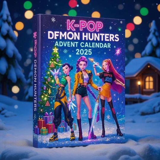 Discover K-POP Demon Hunters Advent Calendar 2025, Party Decor and Christmas Ornaments, Unique K-Pop Anime Fan Gift, 24 Acrylic Charms