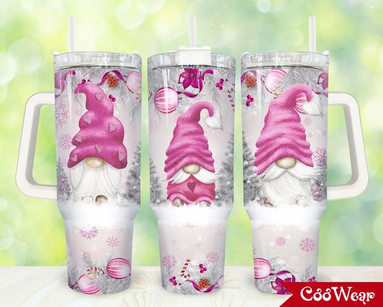 Discover Christmas Gnome 40oz Tumbler Wrap Png, Merry Christmas 2 pieces 40 oz Tumbler Png, Pink Christmas Tumbler 40oz Png, Sublimation Designs
