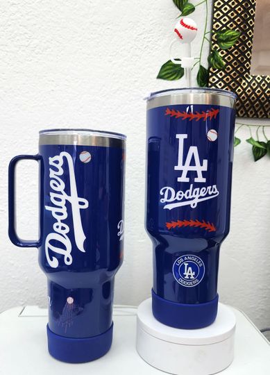 Discover 40 oz. Dodgers Tumbler: Customizable Vinyl Stickers