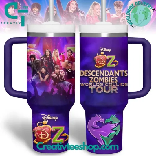 40 oz Tumbler with Handle - Descendants Zombie World Collide Tour Special