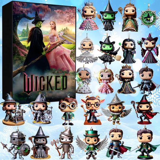 Discover Wicked Change For Good Advent Calendar, 24 Days of Magical Surprises, Defy Gravity Broomstick Magic Wan Broadway Musical Christmas Countdown