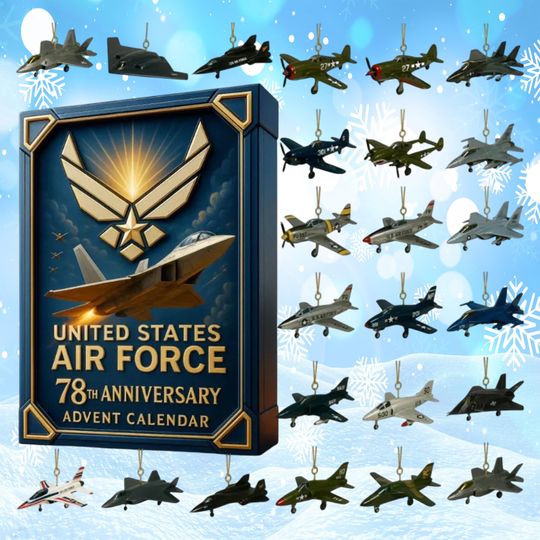 Discover Air Force 78th Anniversary Advent Calendars 2025, Christmas Countdown Calendars, 24 Days of Xmas Surprises