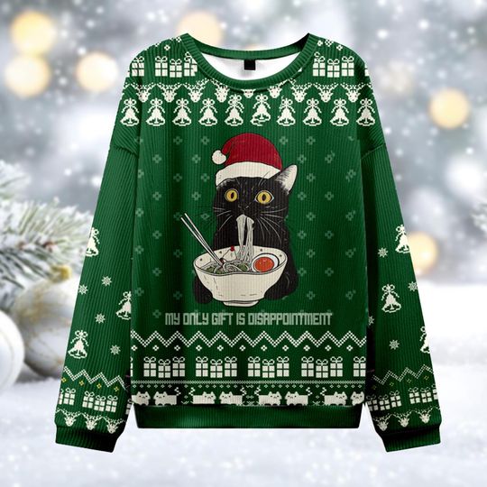 Merry Frogmas Ugly Christmas Sweater, Funny Frog on Segway Jumper, Festive Mayhem Holiday Gift, Cute Animal Xmas