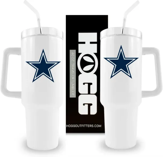 Dallas Cowboys 40 oz Travel Tumbler with Handle