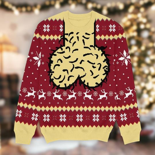 Inappropriate Ugly Christmas Sweater, Adult Humor Holiday Jumper, Naughty Xmas Party Pullover, Explicit Gag Gift, Dirty Santa Apparel