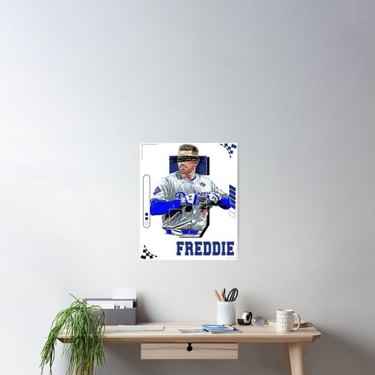 Discover Freddie Freeman baseball Player Design 3 Poster