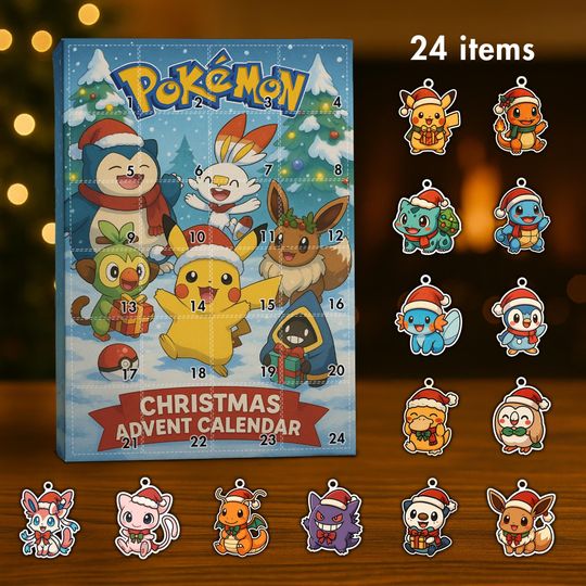 PKM Advent Calendar 2025, 24 Days of PKM Christmas Gift, Christmas PKM Gift