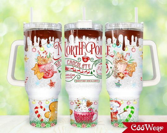 Discover Hot Chocolate 40oz Tumbler, Christmas 40 oz Tumbler
