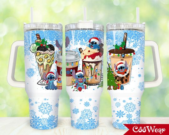 Discover Christmas Character 40oz Tumbler, Christmas 40 oz Tumbler