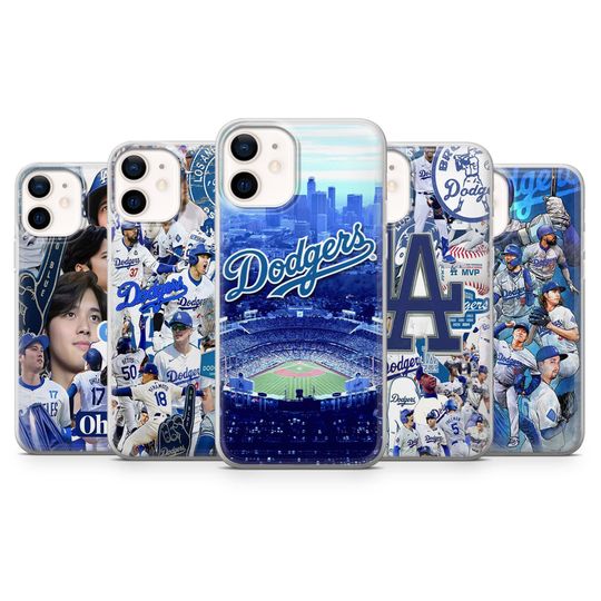 Discover LA Dodgers Phone Case MLB Ohtani Cover for iPhone 17 Pro, 16, 15, 14, 13, 12, Samsung S25, S24, S23, S22, A16, Pixel 10, 9, 8