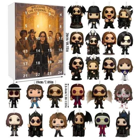 Discover 24 Days Countdown Calendar Theme Ozzy Osbo Urne Keychanins Advent Calendar Hot