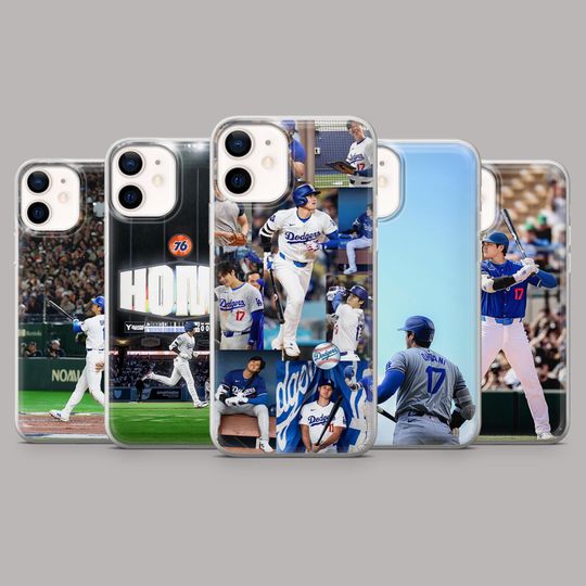 Discover Shohei Ohtani Phone Case Baseball Cover for iPhone 16,15,14,13,12, Samsung S25Fe,S24,S23,S22,A16,A26,A56, Pixel 9Pro,8A,7