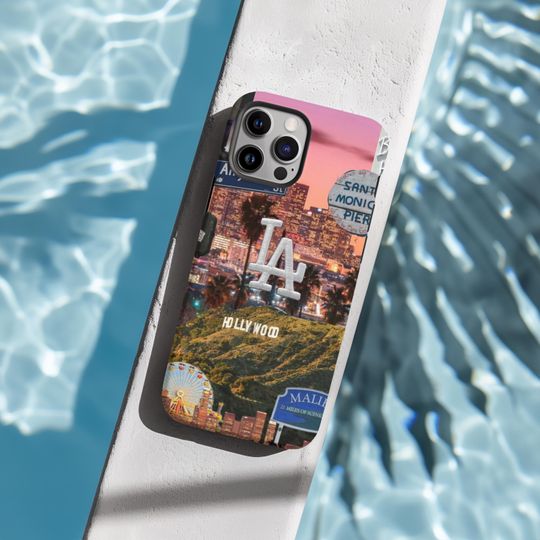 Discover Los Angeles Skyline Phone Case: Hollywood Glam, L.A. Dreams
