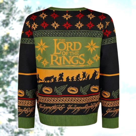Discover Fantasy Fellowship Christmas Sweater, Epic Adventure Holiday Jumper, Medieval Style Xmas Pullover, Geeky Gift for Him or Her