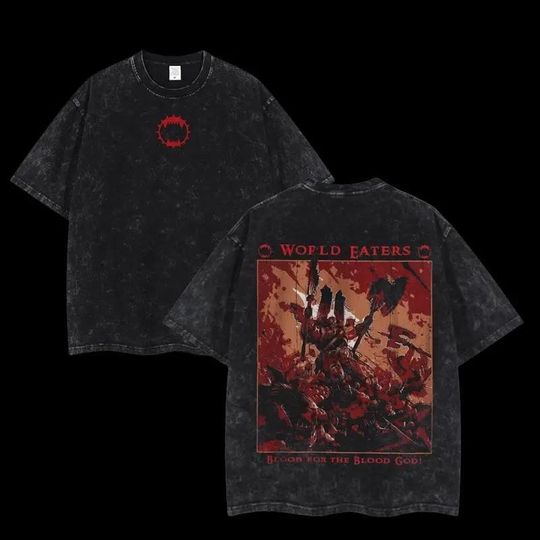 Discover War Game Vintage 3D T-Shirt, World Eaters Gamer Shirt, Unisex Casual Tee