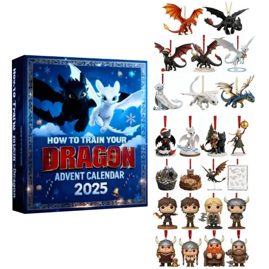 Discover How to Train Your Dragon Tootless Acrylic Advent Calendar 24-Day Collectible Countdown