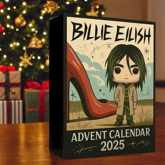 Discover Billie Eilish 2D Acrylic Advent Calendar Christmas Countdown Blind Box Home Decor
