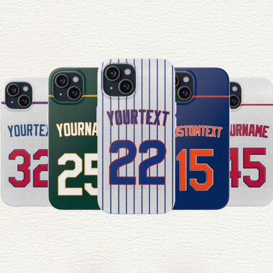 Discover Custom Baseball Jersey Phone Case: Personalized Sports Number, TPU Protective Cover