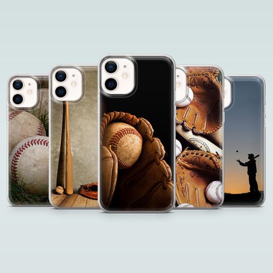 Discover Baseball Phone Case Sports Glove Cover for iPhone 17Pro, 16e, 15, 14, 13, 12, Samsung S25, S24, S23, S22, A16, A56, A36, Pixel 10, 10Pro, 9A