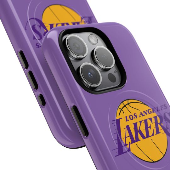 Magsafe Los Angeles Lakers Tough Magnetic Phone Case, Stylish Sports Gear, Basketball Fan Gift, Team Accessories, Game Day Must-Have