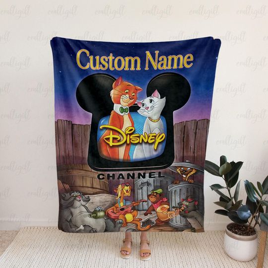 Discover Custom Disney Aristocats Blanket With Name, The Aristocats Paris Night Throw, Fun Disney Animation Blanket, Disney Lovers Gift Idea,DTA088-5