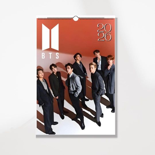 Discover 2026 Wall Calendar, Minimalist Decor, Gift for Kpop Fans, Yearly Planner, Home Office Decor, Wall Room Decor (11"x16.5" size)