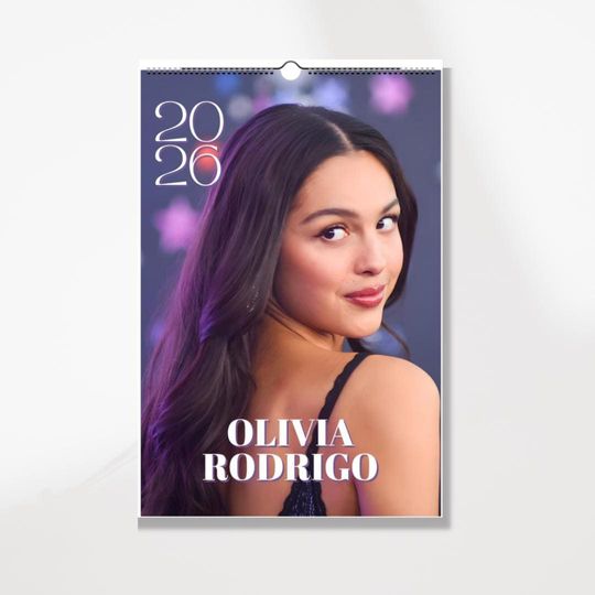 Discover 2026 Celebrity Wall Calendar: Minimalist Home Office Decor (11"x16.5")