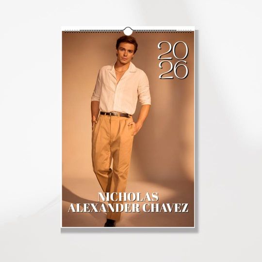 Discover 2026 Celebrity Wall Calendar: Minimalist Home Office Decor (11"x16.5")