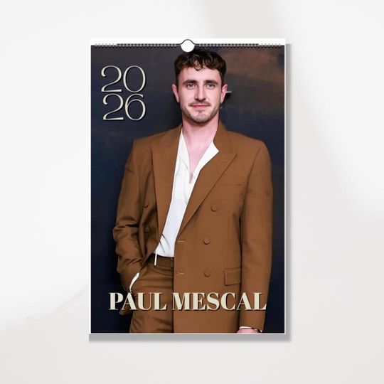 Discover 2026 Celebrity Wall Calendar: Minimalist Home Office Decor, Gift for Fans (11"x16.5")