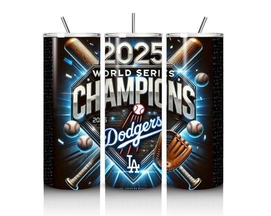 Baseball 2025 World Champions  , DODGERS  , sublimation wrap for 20oz tumbler, baseball  , tumblr, baseball team