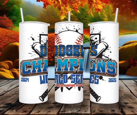 Discover Baseball 2025 Champions Tumbler 20 oz Skinny | Stitch | Tumbler Sublimation Designs, Full Tumbler Wrap