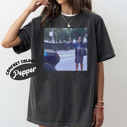 Discover NYC Polka Dress Woman Protest T-Shirt Anti-ICE Deportation Resistance Fascism Tee