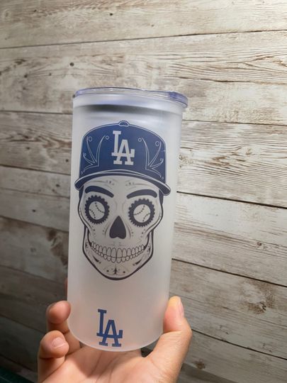 Dodgers skeleton tumbler