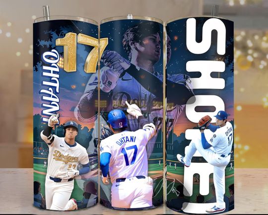 Discover Ohtani tumbler wrap |20oz skinny tumbler wrap sublimation Print