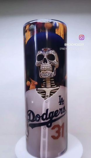 Dia de los Muertos Dodgers tumbler