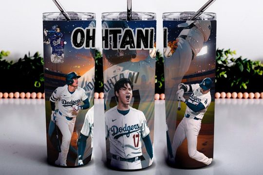 Discover Shohei Ohtani Tumbler Wrap   20oz Skinny Sublimation Design