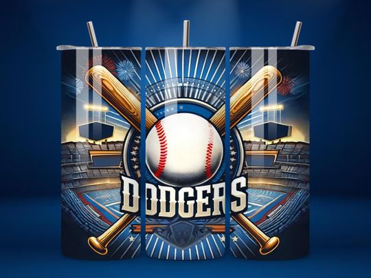 Discover 20oz Skinny Tumbler Wrap  , Seamless Mascot Sports Design, 20oz Sublimation Tumbler