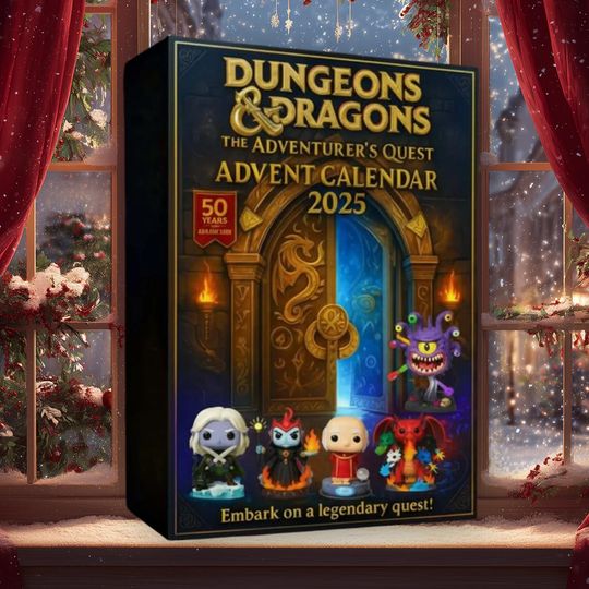Discover Fantasy DnD 2025 Christmas Advent Calendar, Gamer Role Players Charms, 24-Day Countdown Ornament, Christmas Adventure Gaming Charm Box Gifts
