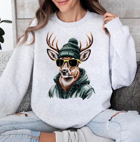 Discover Green Bay Football Mascot Distressed Vintage Sweatshirt, Green Bay Football Retro Hoodie, Football Game Day Sweatshirt, Christmas Gifts