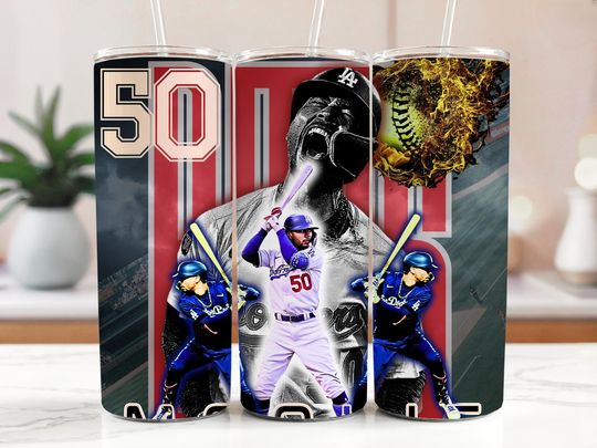 Mookie LA Dodgers Baseball Tumbler Wrap: #50 Player