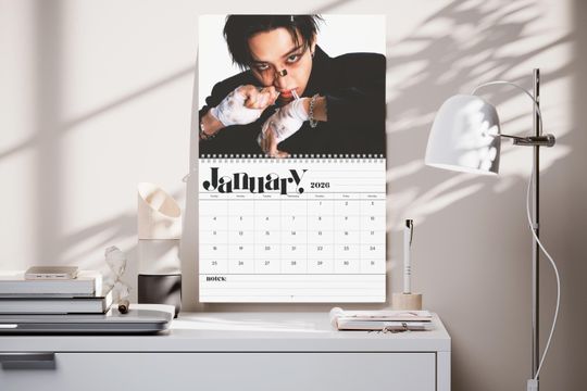 Discover Stray Kids Kpop 2026 Wall Calendar - 12 Month Calendar w/ Member Birthdays, Kpop Fan Gift, Kpop Merch, SKZ Calendar, STAY Gift
