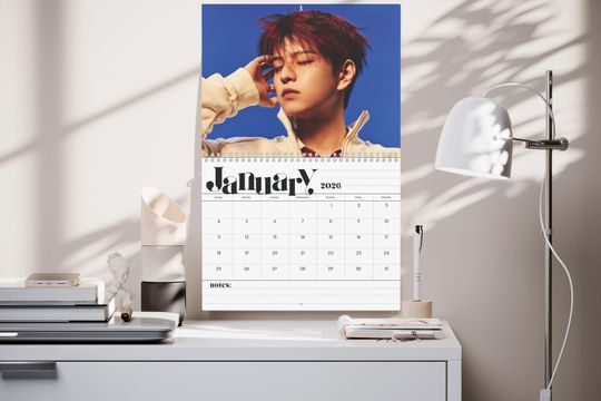 Discover Seungmin Stray Kids Kpop 2026 Wall Calendar - 12 Month Calendar w/ Member Birthdays, Kpop Fan Gift, Kpop Merch, SKZ Calendar, STAY Gift
