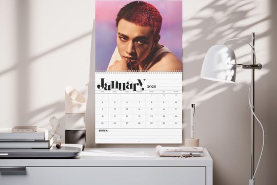 Discover Hyunjin Stray Kids Kpop 2026 Wall Calendar - 12 Month Calendar w/ Member Birthdays, Kpop Fan Gift, Kpop Merch, SKZ Calendar, STAY Gift