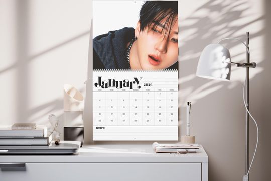 Discover Changbin Stray Kids Kpop 2026 Wall Calendar - 12 Month Calendar w/ Member Birthdays, Kpop Fan Gift, Kpop Merch, SKZ Calendar, STAY Gift