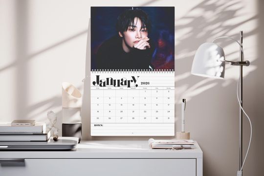 Discover Jeongin I.N Stray Kids Kpop 2026 Wall Calendar - 12 Month Calendar w/ Member Birthdays, Kpop Fan Gift, Kpop Merch, SKZ Calendar, STAY Gift