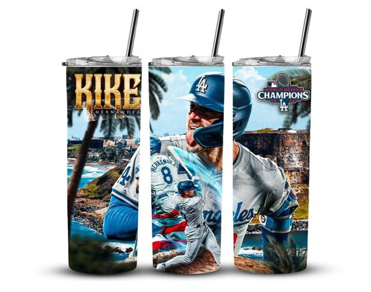 Discover Kike Hernandez Tumbler Wrap/ chase edition  /Tumbler design for 20oz Tumbler