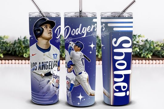 Shohei Ohtani Dodgers Tumbler Design
