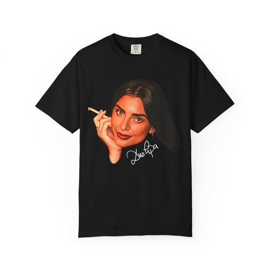 Discover Fan Inspired Dua Lipa Graphic Tee | Retro Smoking Shirt | Fan Art T-Shirt Unisex | Music Icon Tee