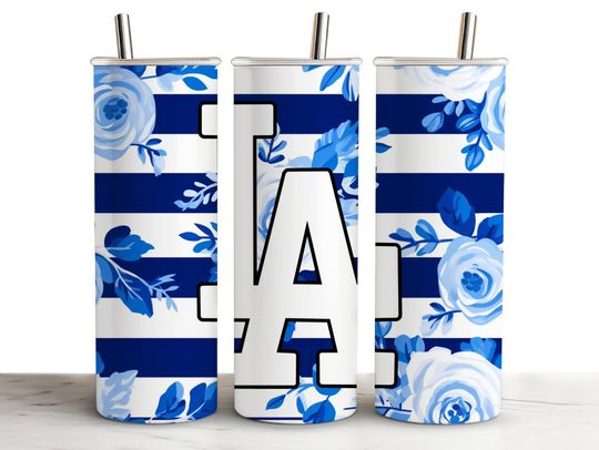 Discover Los Angeles LA Floral 20oz Skinny Tumbler Wrap, Dodger Colors,  Seamless, Serape Tumblerful Tumbler Wrap, Sublimation, Sublimational