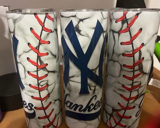 Discover NY Yankees 20oz tumbler,  sports teams gifts, baseball cups, baseball tumblers, sports tumblers